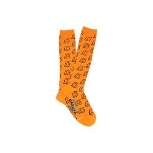 Naruto Shippuden Hidden Leaf Print Knee High Socks, 4-10